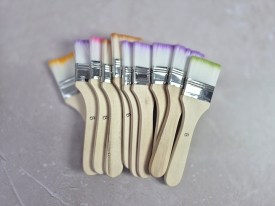 Pack 10 pinceles o pinceletas punta color Nro6